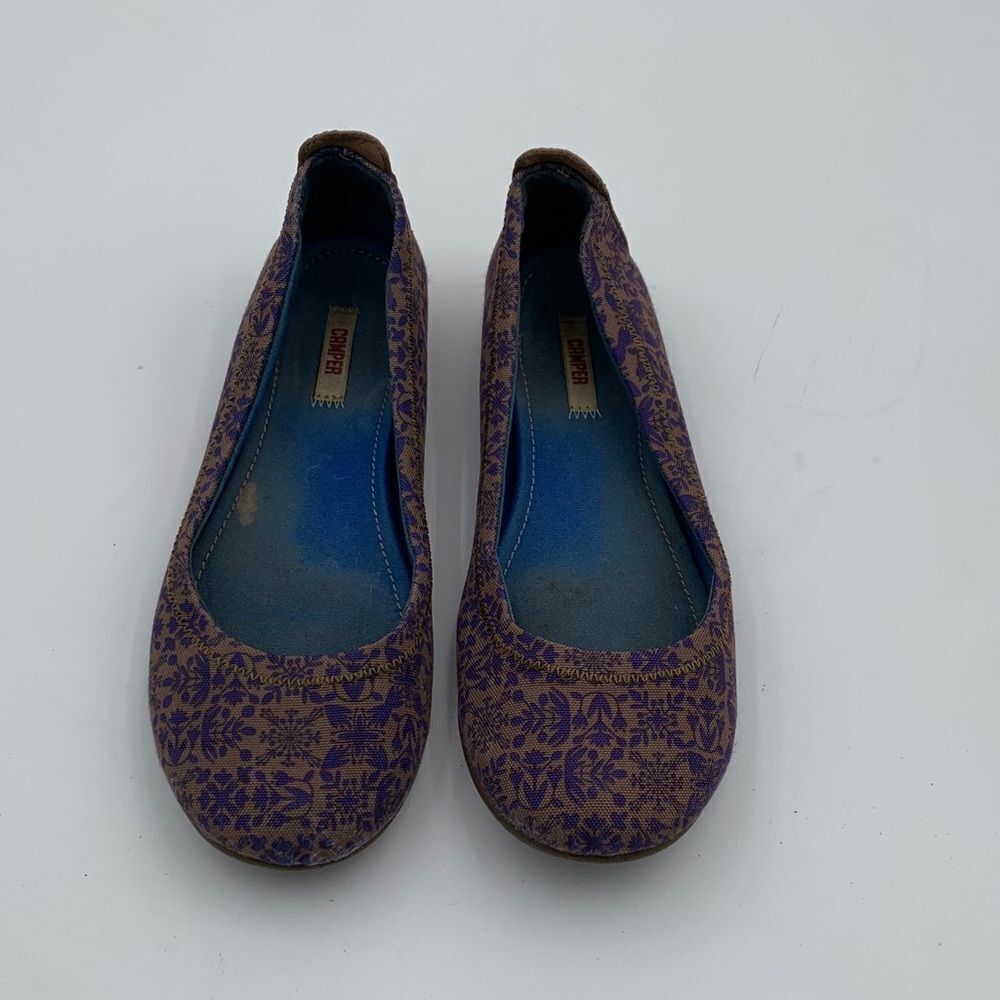 Casi Casi Camper floral Patterned Purple Ballet Flats size 38 - Picture 3 of 7